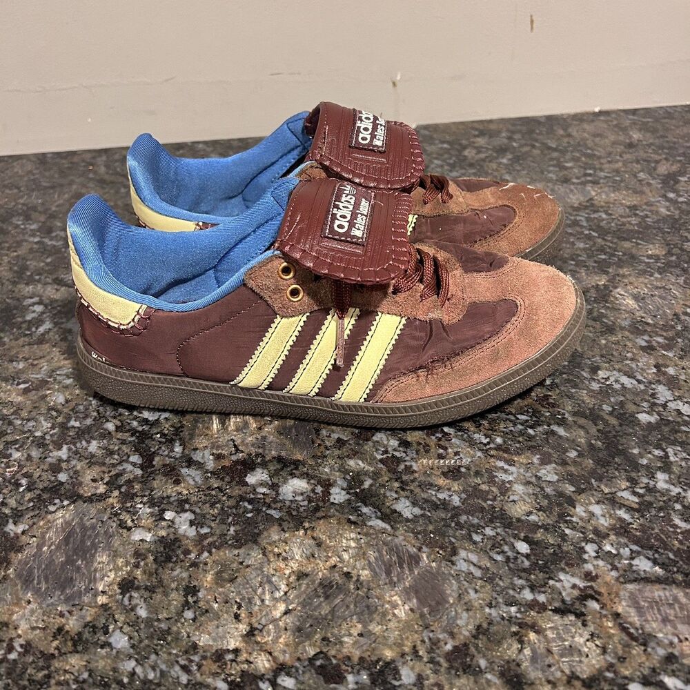 adidas Wales Bonner x Samba Nylon 'Fox Brown' IE0579 Shoes Sz 7.5 READ